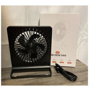 Desk USB 3 Speed Mini Fan USB-C Corded Folding Plug In USB